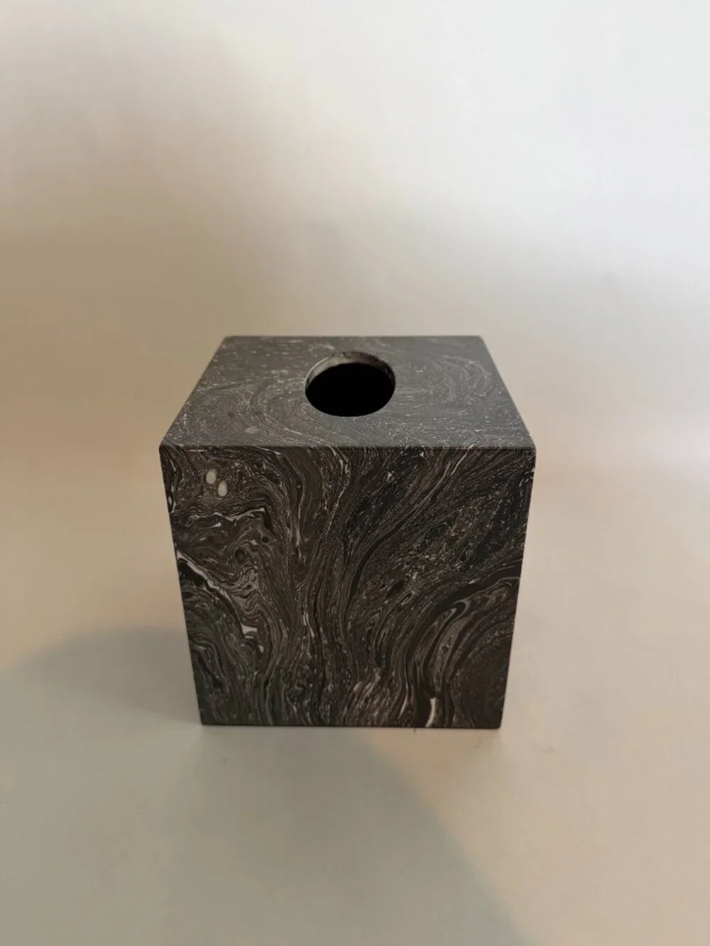Pigeon and Poodle - Micco Black Marble - Designer Tissue Box Cover